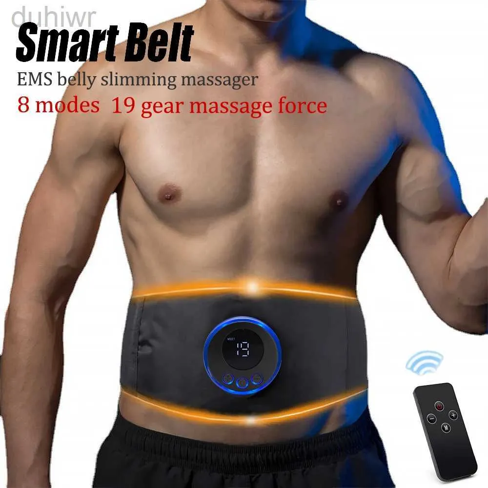 Slimming Belt EMS Abs Trainer Belt Muscle Stimulator Anti Cellilute Abdomen Slimming Massager Myostimulator Body Sculpting Machine Fat Burner 240409