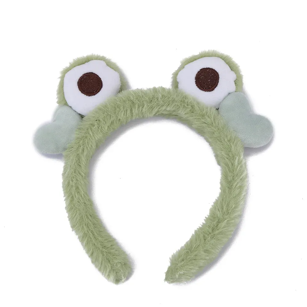 Aishg Big Eyes Frog Hair Band for Women Wide Brimmed Hairbands Cute Animal Girls Hairsplicing Hair Association