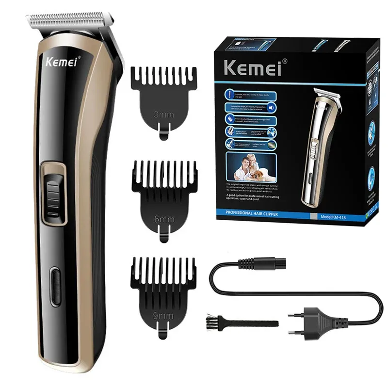 Clippers Kemei 418 Professionelles elektrisches Haar Clipper wiederaufladbare Baby Haar Clipper Styling Tool pflegen kabellosen Haarschneider für Männer