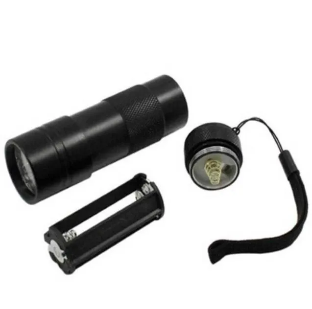 395400NM Ultra Viover UV Light Mini 휴대용 12 LED UV 손전등 토치 전갈 탐지기 Finder Black Lightuv124851776