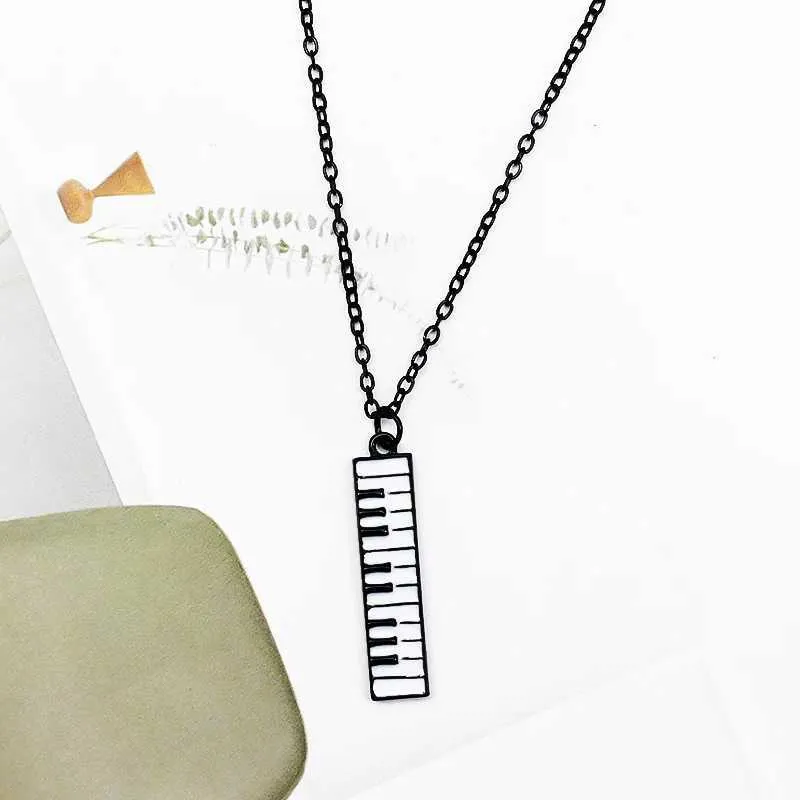 Подвесные ожерелья пианино клавишная подвесная ожерель