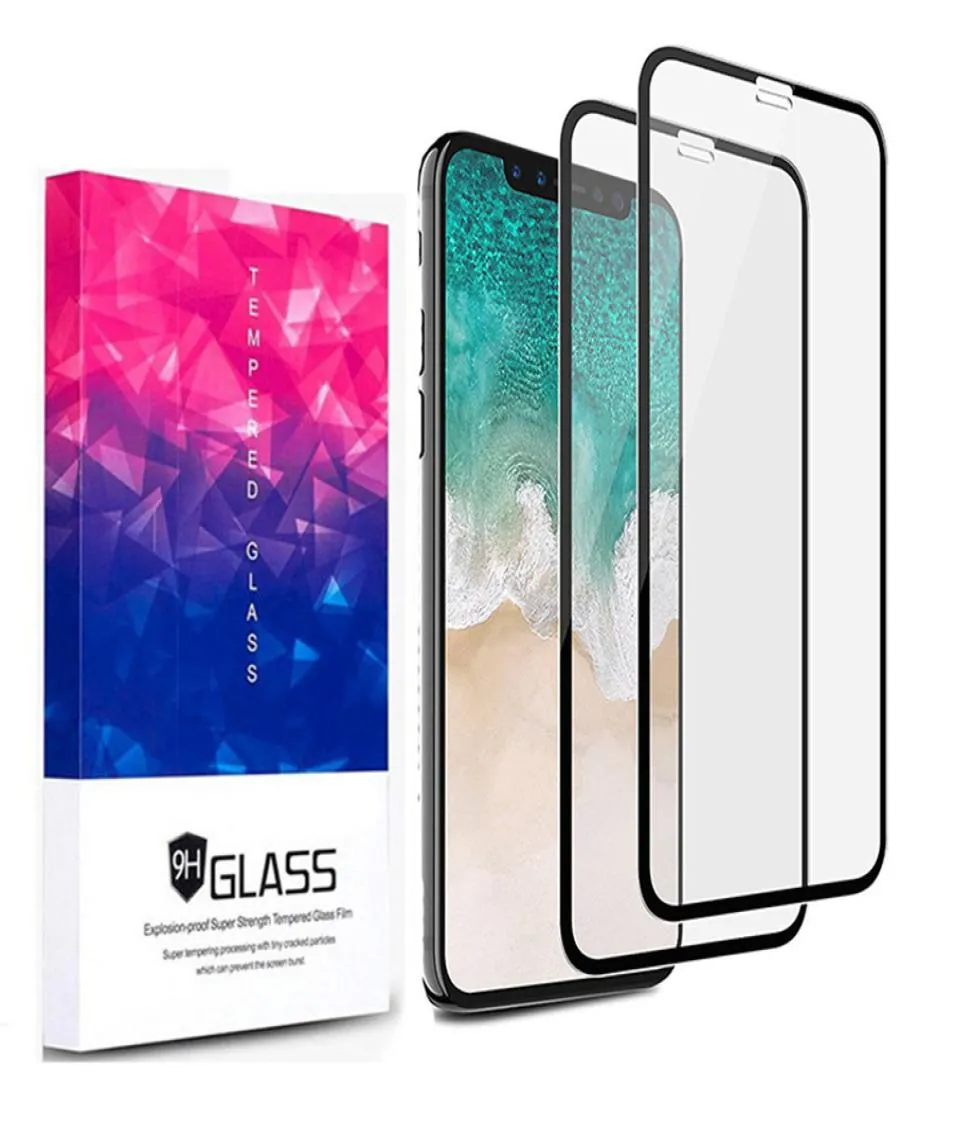 2Pack Screen Guard Protector деревянная полная крышка 9H Твердое стекло для iPhone 14 XR XS Max 11 12 13 Mini Pro LG Android P8297691