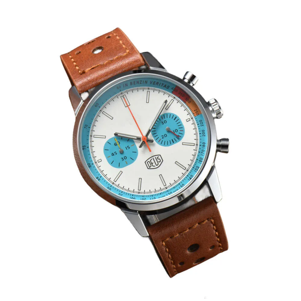 Leisure and Fashionable Men's Quartz Movement 5-pin Multifunctional Timing New Watch 1