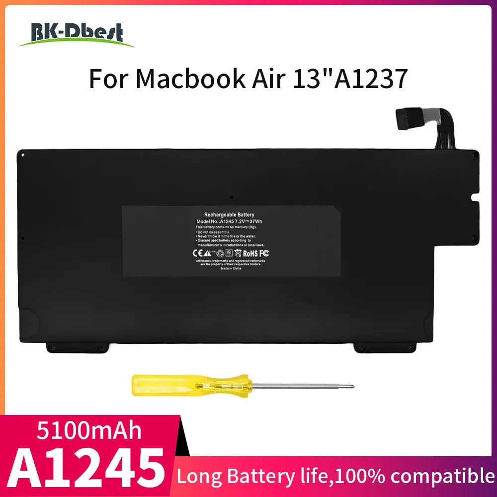 Batteries BKDBEST Batterne pour ordinateur portable pour Apple MacBook Air 13 "A1237 A1304 A1245