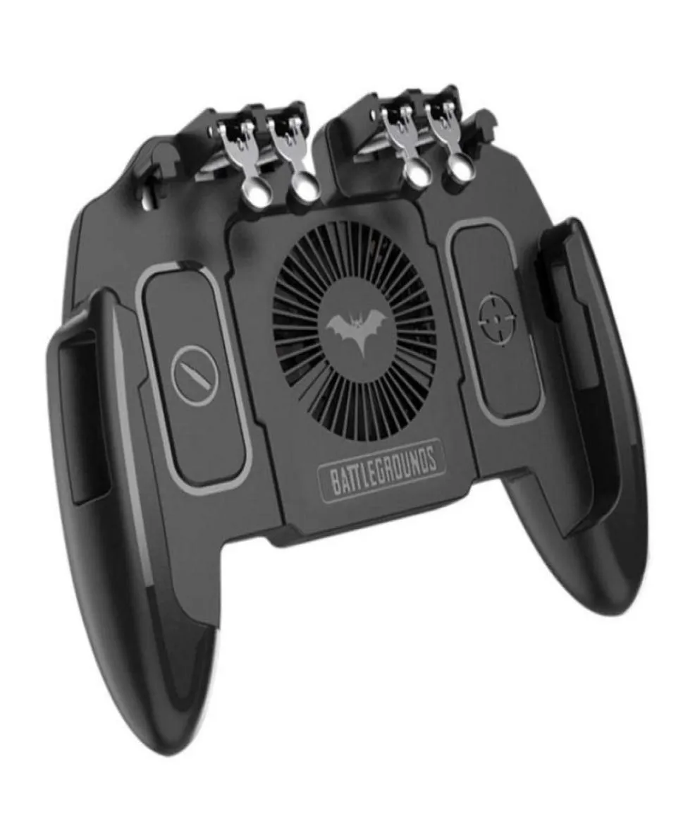 シックスフィンガー携帯電話ゲームコントローラージョイスティック冷却ファンゲームパッド2021ムーブメント調整可能な熱散逸コントローラーjoyst8375741