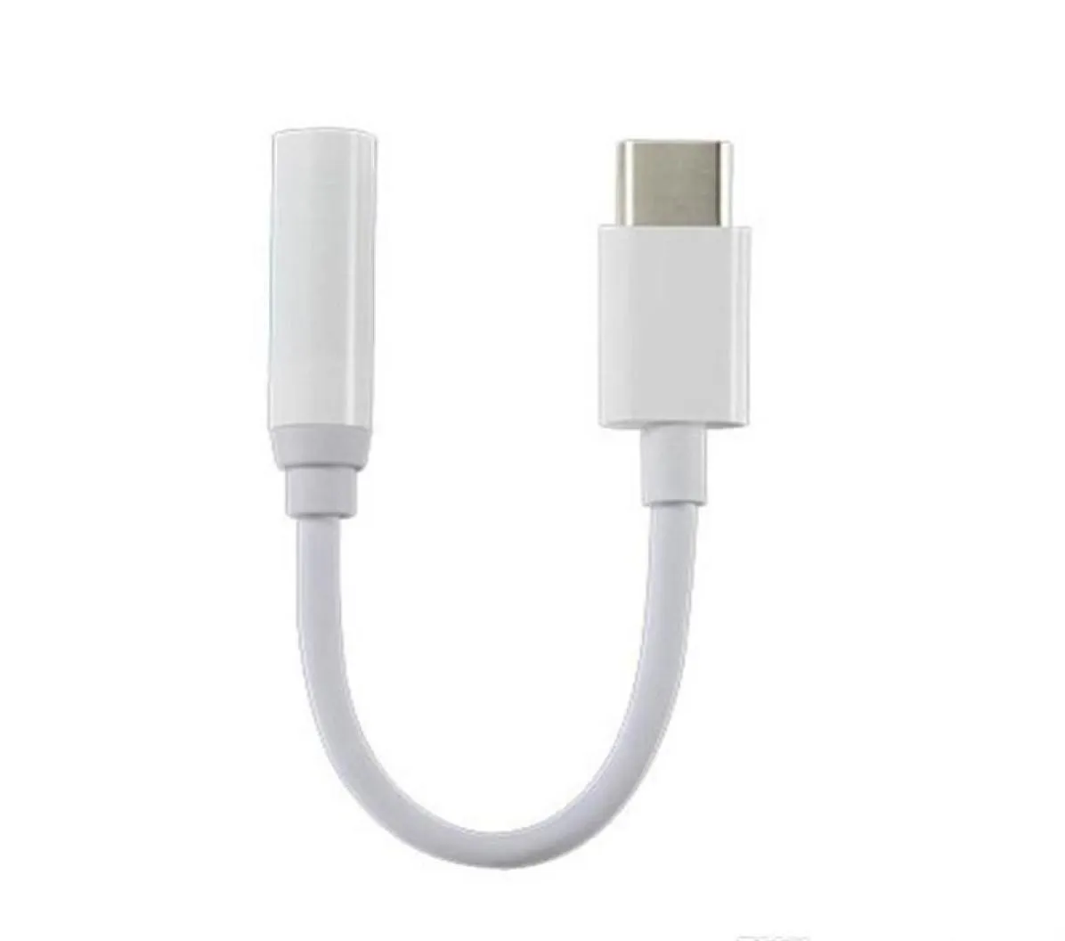 USB 3.1 Typ-C bis 3,5 mm Ohrhörer Kabeladapter Typ C USB-C Männlich an weibliche Jack USB 3.1 O Aux-Kabel-Adapter für Typ-C-Smartphone Huawei8252198