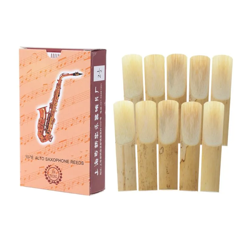 Flavored Reeds Sax DHgate.com:10pc Natural Bamboo Eb Alto Saxophone Reeds Strength 2.5 for ...