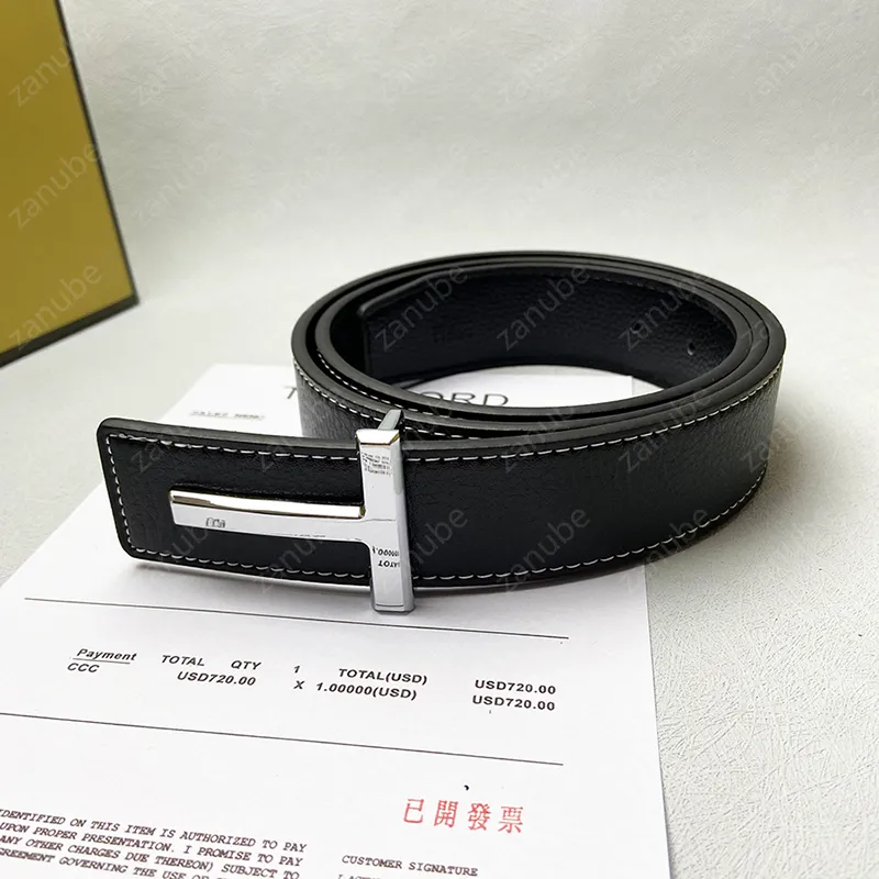 Designer Belt For Men Luxury Brand Silver Buckle Waistbands Mens Fashion White Leather Belts Classic Office Cool Guys Waistband Gifts 9 Styles Width 38mm Hot -7