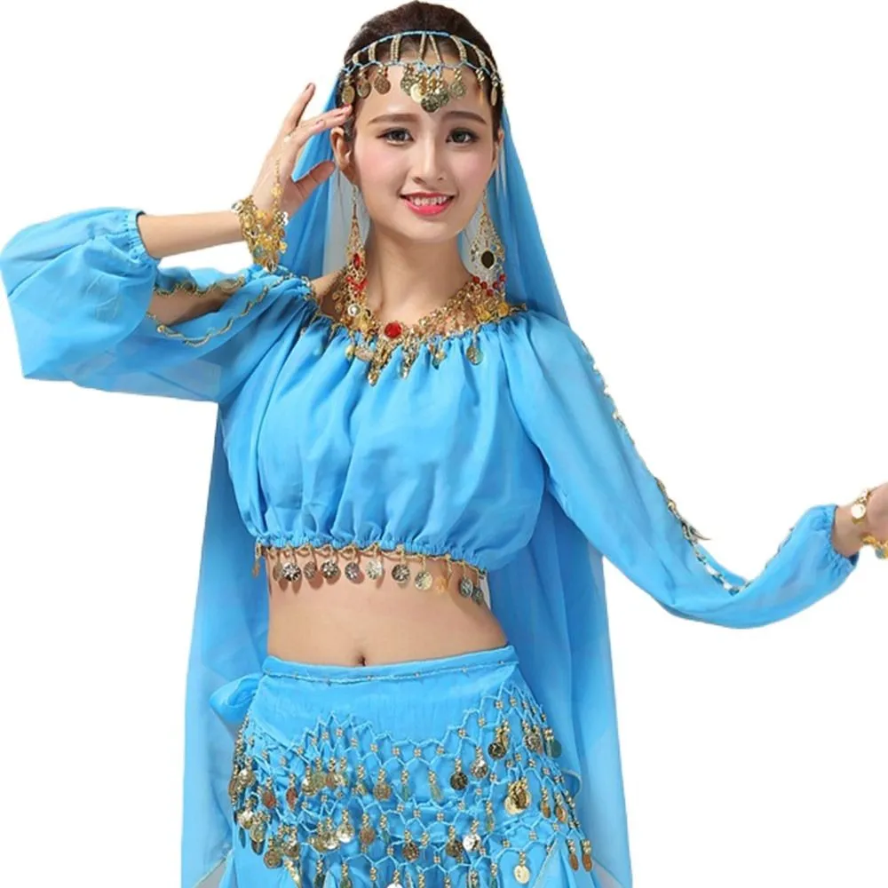 sequin belly dance top