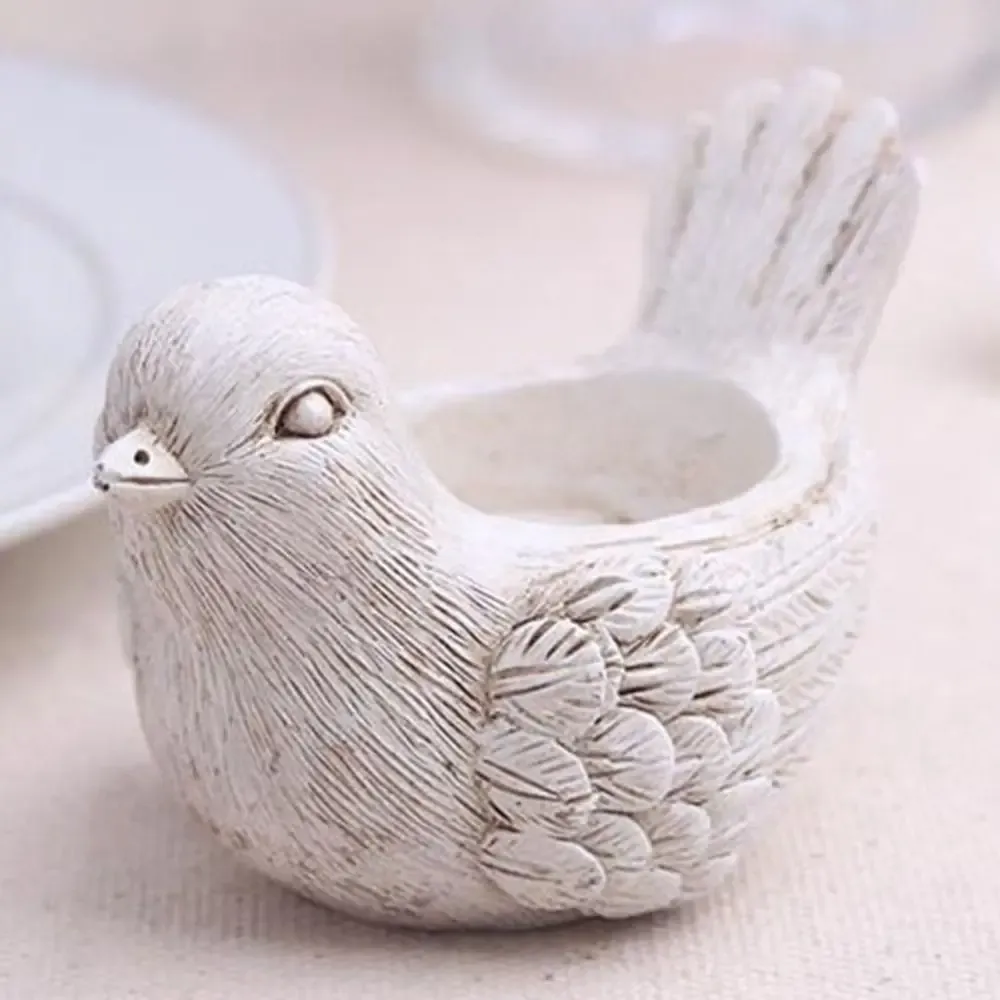 Résine Elephant Candlers Creative Nordic Bird Bildlestick Animal Shape Table Table Decked Wedding Petit cadeaux