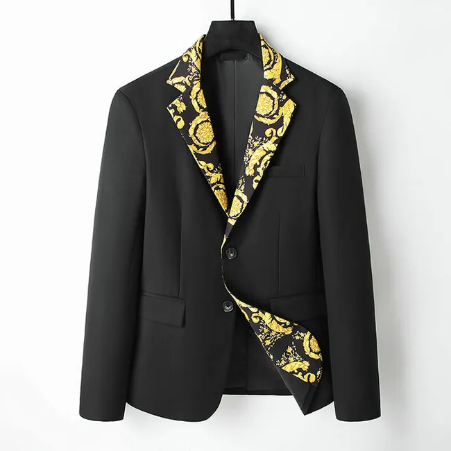 Projektant mody man garnitur kurtki blezer płaszcza dla mężczyzn stylist list haft haftowe długie rękawowe przyjęcie ślubne Blazery#B7