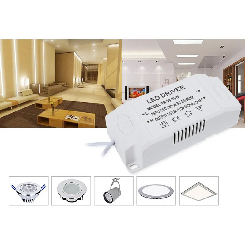 Trasformatori LED URPIZY | 4 Pezzi | 36-50W | Alimentatori A Tensione/corrente Costante | Per Luci A Pannello E Proiettori