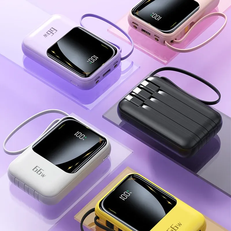 Upgraded20000mAh 66W PD 20W Flash Charging Power Bank External Battery ...