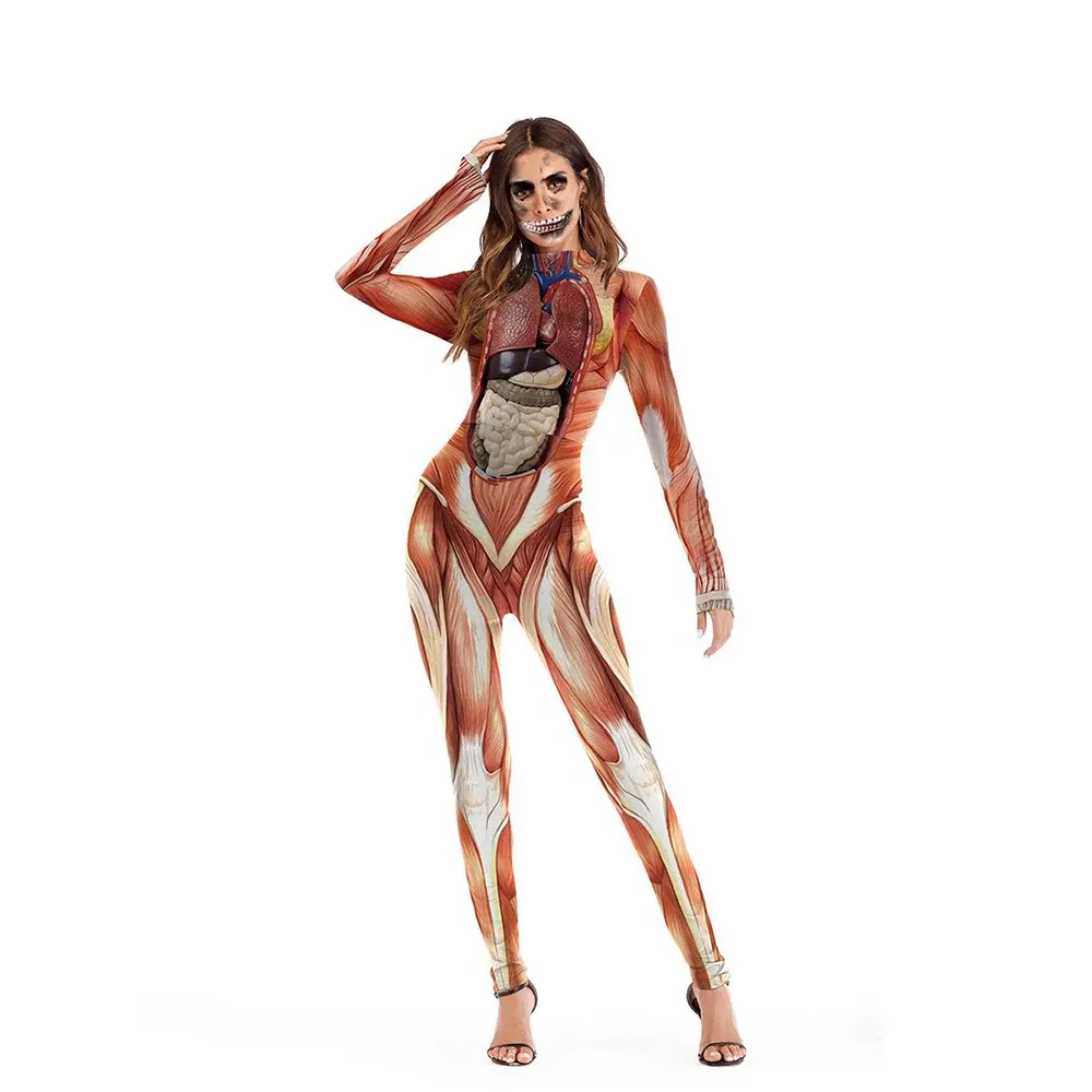 Zawalaland Nuovo costume di Halloween Costume per adulti costume da costume da corpi spandex Zentai sottile mobilità muscolare