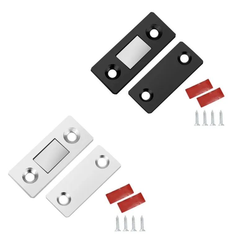 Unsichtbarer Magnet -Tür -Fangschublade Magnet Fang für Schlagertür, Schrank, Schrank mit Befestigungsschrauben Kleber