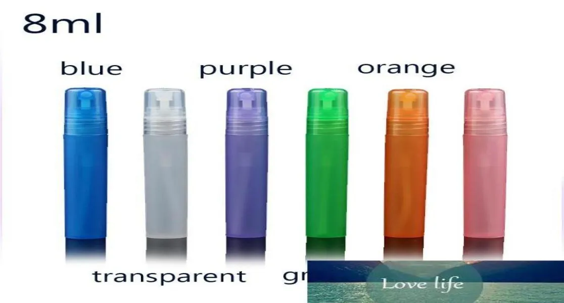 100pcs lot travel Portable Portable Bottle Bottle Bottles Empty Cosmetic Containers 8ml Perfum