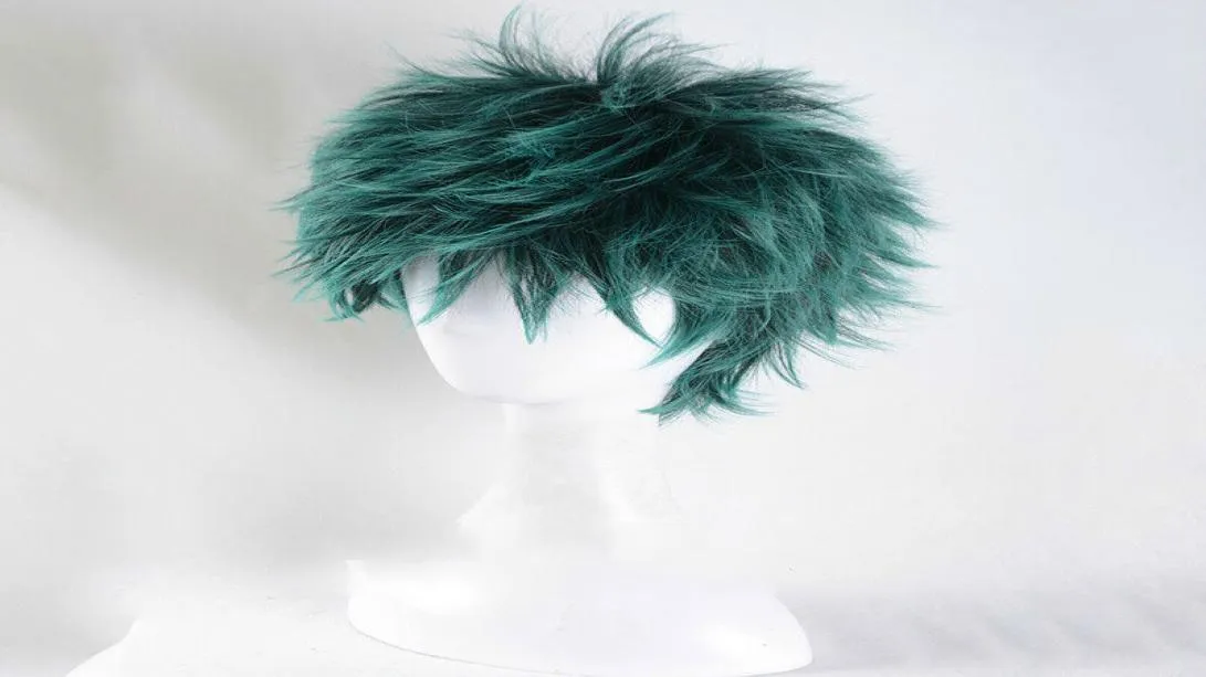 Min Boku no Hero Academia Midoriya Izuku Anime Costume Cosplay Hair Wig Cap2130411