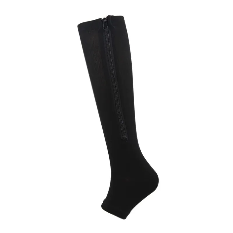 Medizinische Herren -Kompressionssocken Frauen Radsportsocken Sportsocken Reißverschluss professionelle Bein Ruhe -Verdickung in Übergrößen Großhandel