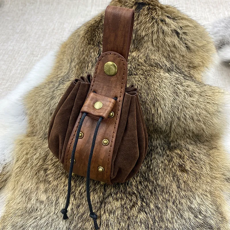 Handcrafted Genuine Leather Viking Bag | Belt Pouch, Coin Purse ...
