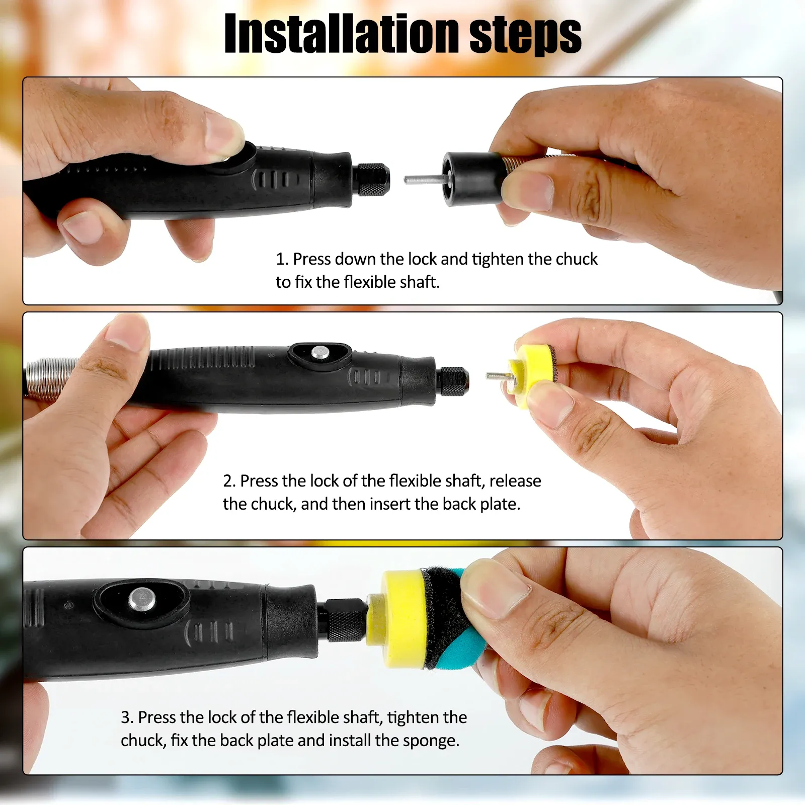 Cordless drill polishing pad sale