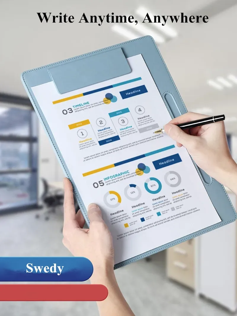 Selighting Cartella Portadocumenti Portablocco A4 Folder/Organizzatore - Foto 3