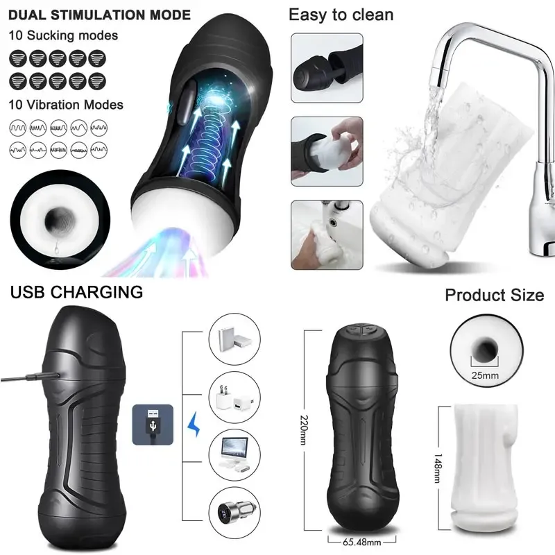 Rotary Full Body Male realistic sex with Auto...