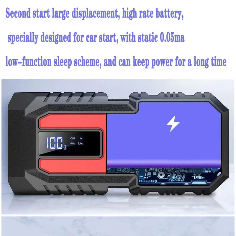 3200A Jump Starter Power Bank Portable Chargeur Department Dispositif pour 8.0L / 6.0L Urger Deurmer Car Battery Jump Starter Livraison GRATUITE