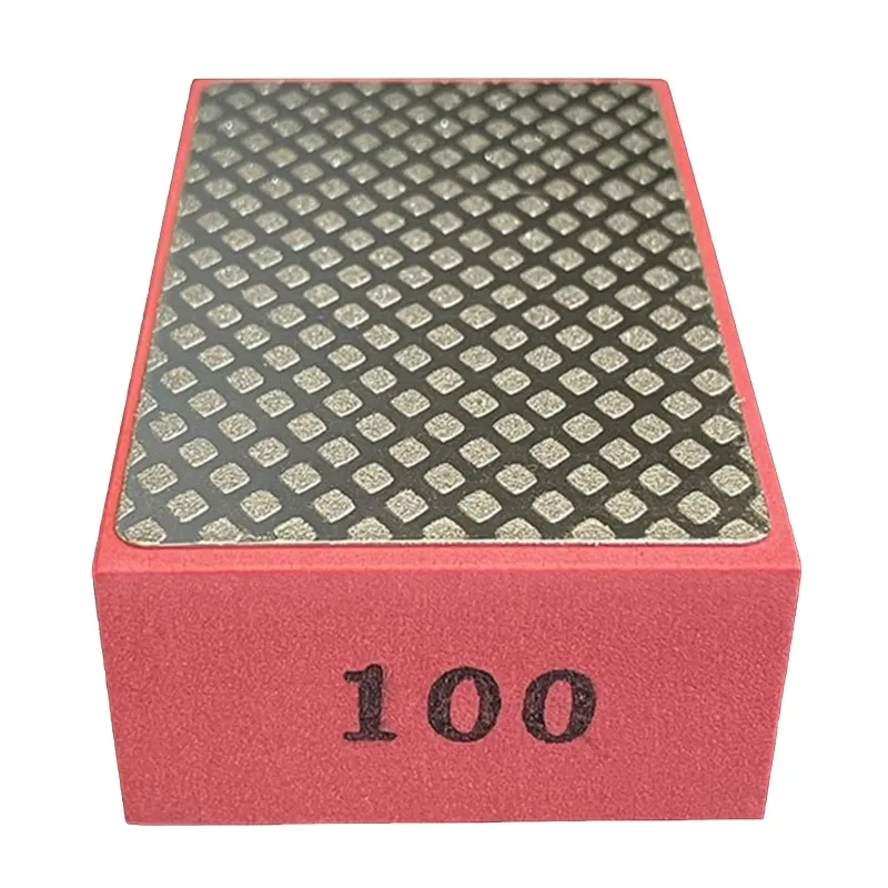 90x55mm Diamond Hand Polishing Pad for Wood Metal Glass Tiles Ceramic Grinding