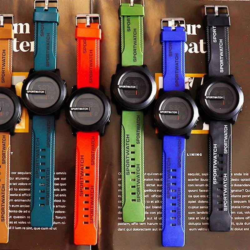 Digital wrist watch with stopwatch sales