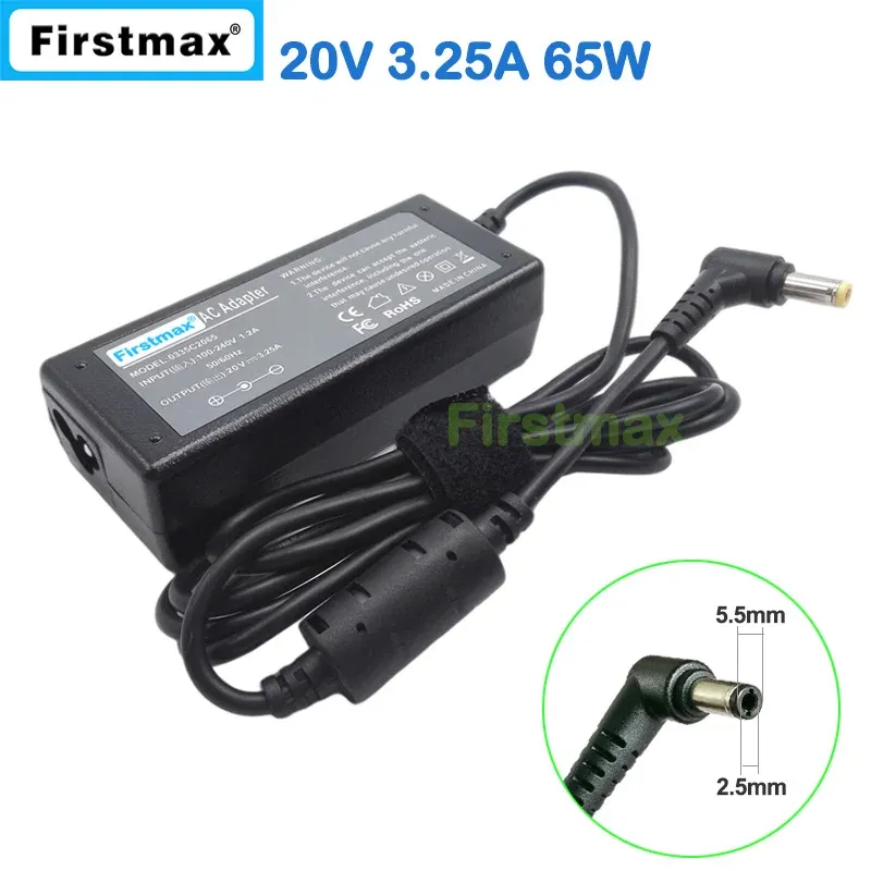 Адаптер для зарядного устройства Lenovo 20V 3.25A 65W AC Power Adapter Зарядное устройство для IdeaPad U460 Y460 Y470 Y560 Y550P Y570 Z360 Z370 Z380 Z460 Z465