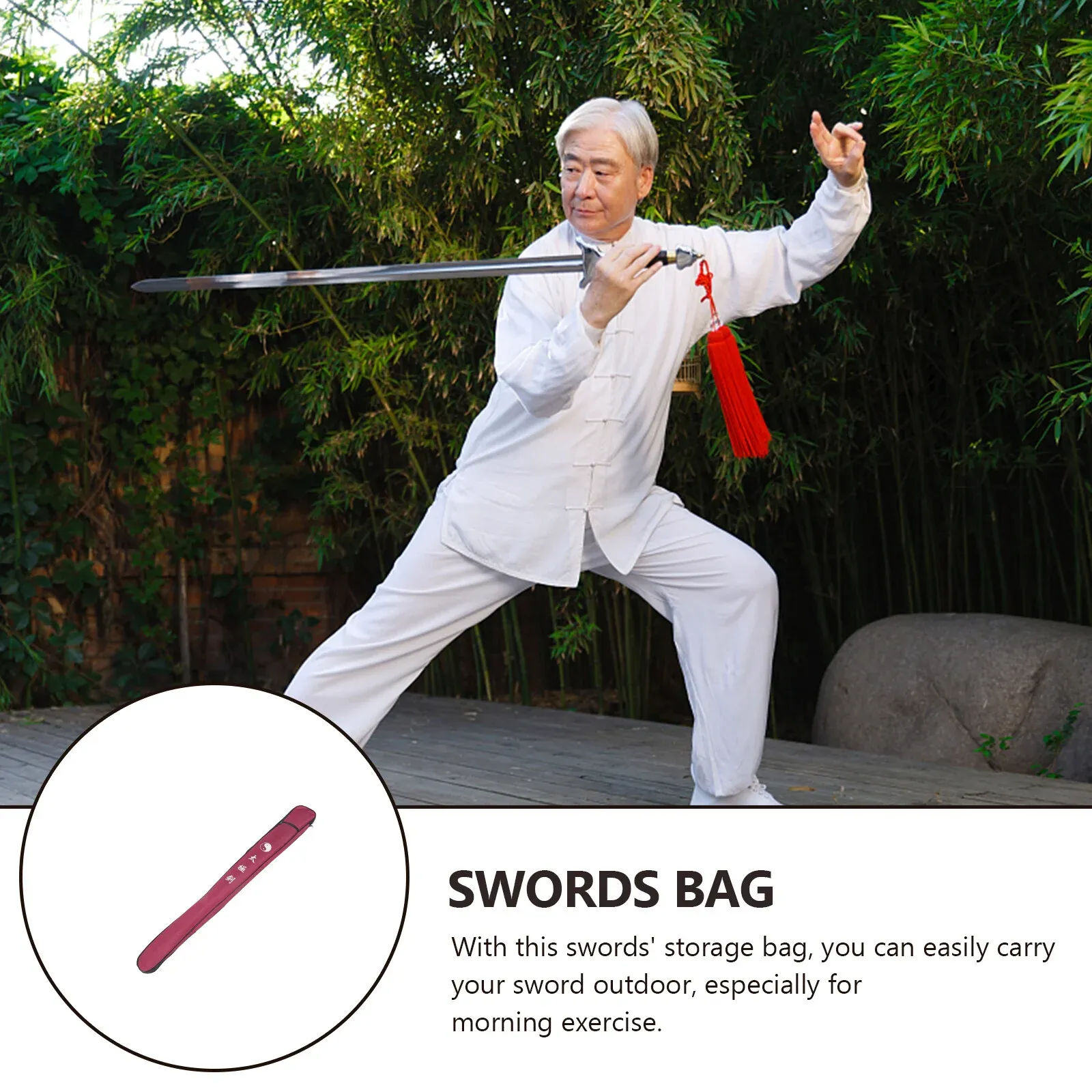 Tai Chi Sword sets Sac Sac portable Portable d'exercice du matin chinois Kung Fu