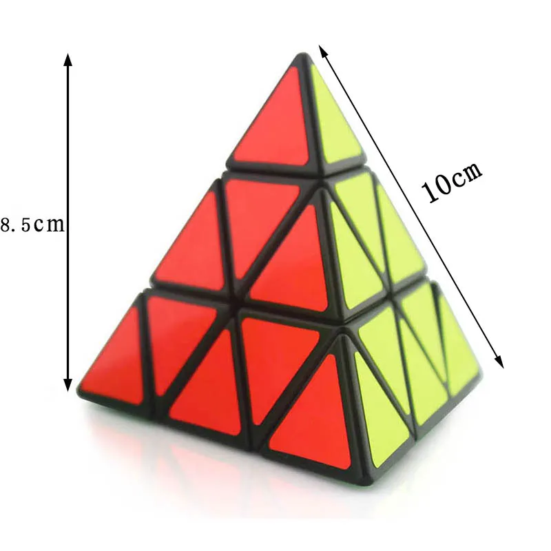 Pyramid Magic Cube 3x3 Cubo Magico Kids Intellectual Develop Game ...