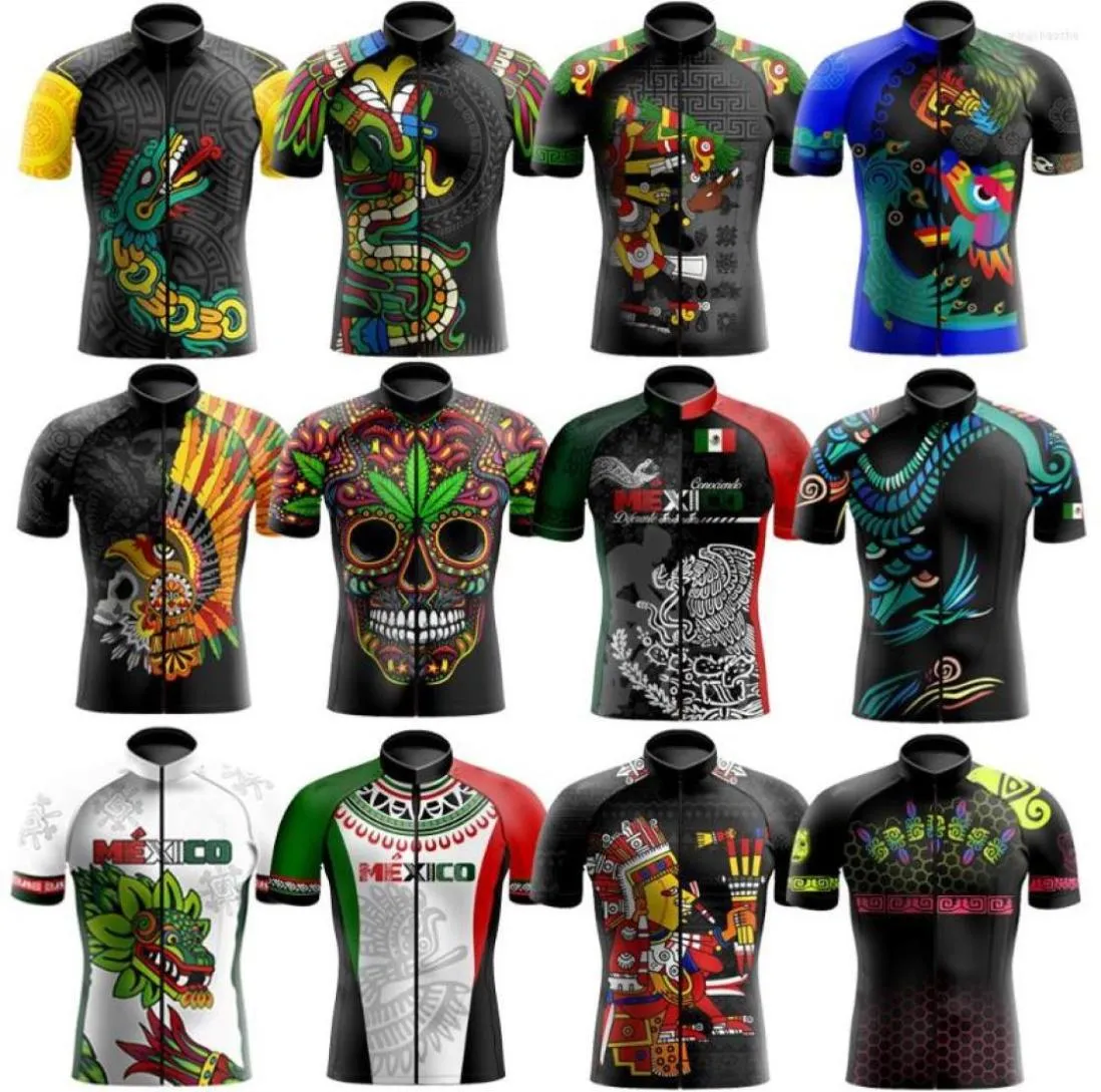سباق السترات المكسيكية Mexico Men Cycling Jersey Mtb Maillot Bike Shirt Downhill جودة عالية Pro Team Tricota Mountain Bicycle Clothing9386747