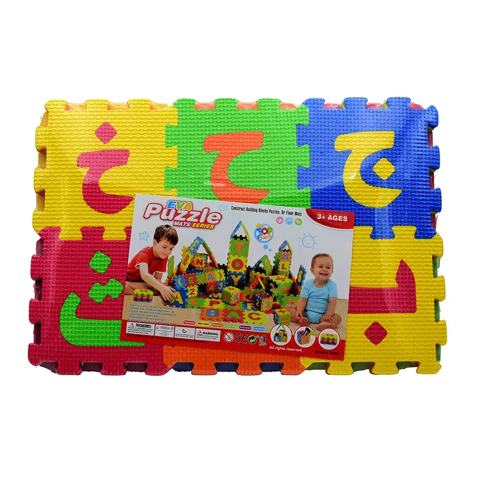 EVA FOAM Puzzle Mats Aprendizagem digital Letras árabes Toys educacionais 36 peças Brinquedos educacionais recém -nascidos para crianças quebra -cabeça