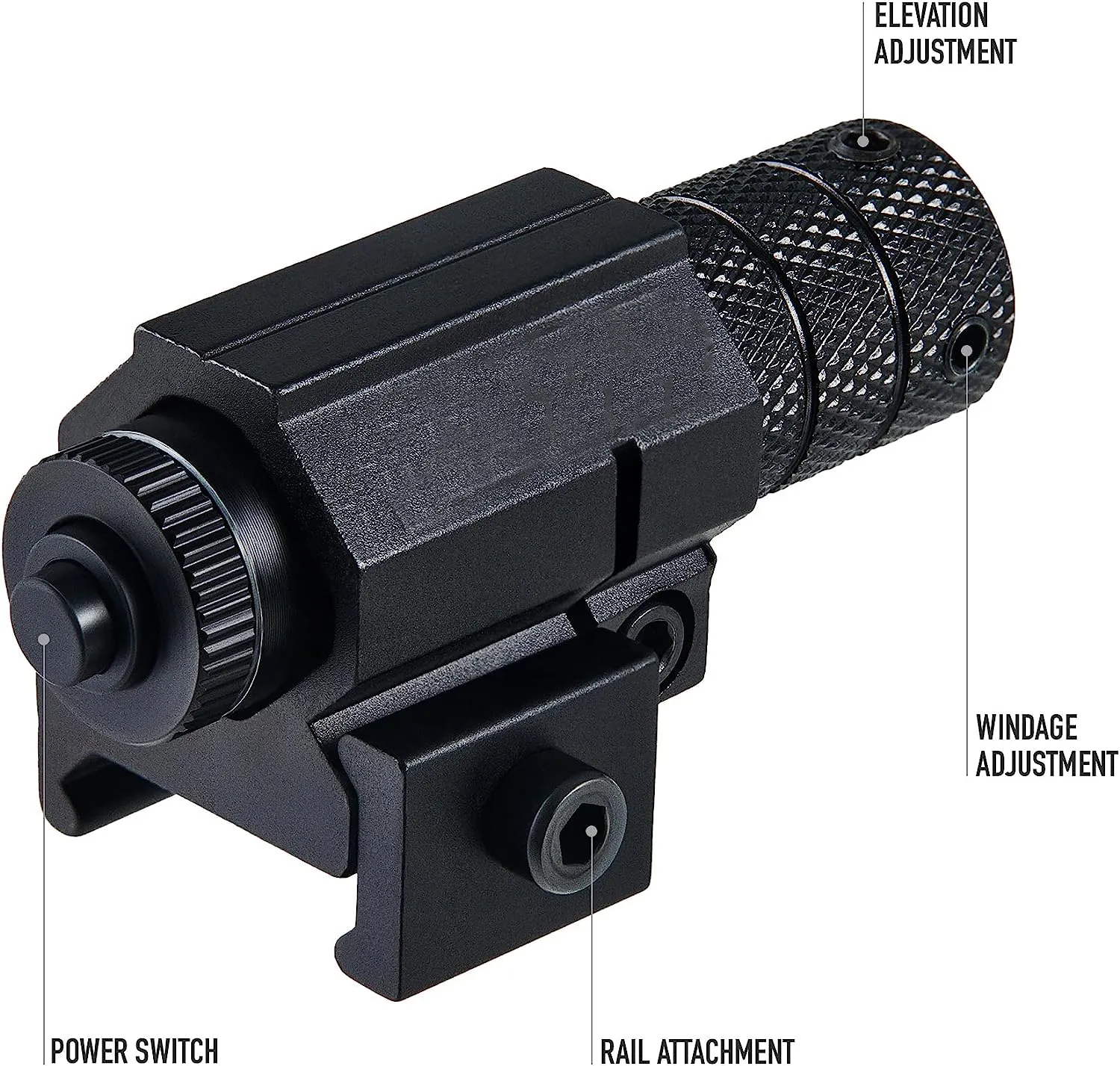 Voir laser rouge / vert compact pour les pistolets de fusils Pistolets s'adapte à un collimateur laser rail Picatinny de 20 mm standard