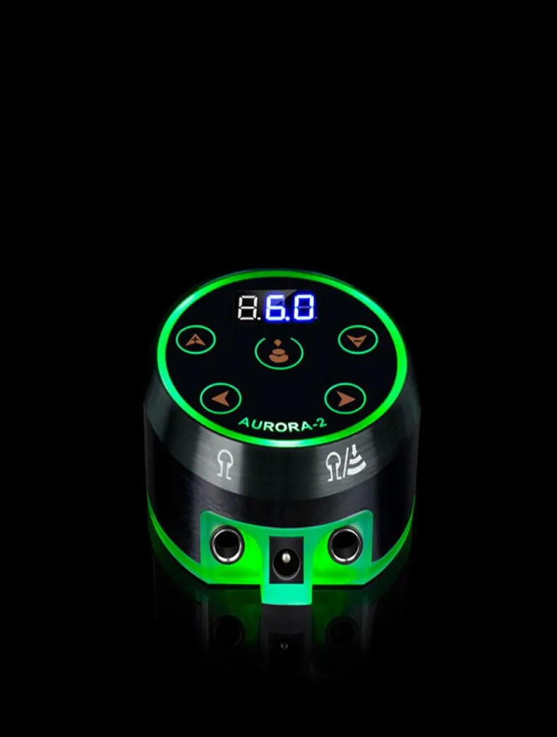 Profesional Mini LCD Tatuaje de alimentación con adaptador sin máquina de pedal para máquinas giratorias de bobina98404499