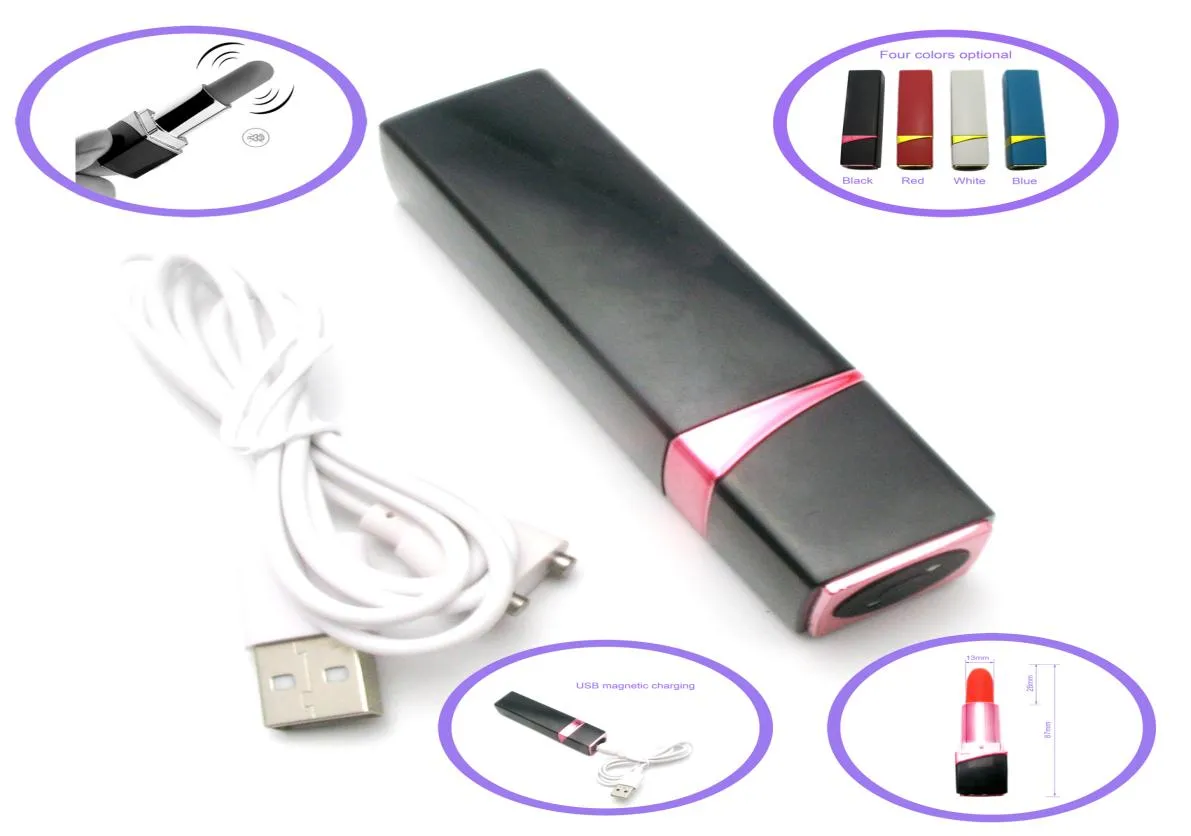 Rechargeable lipstick shape vibrator for her travel friendly use sex toy adult product2686028