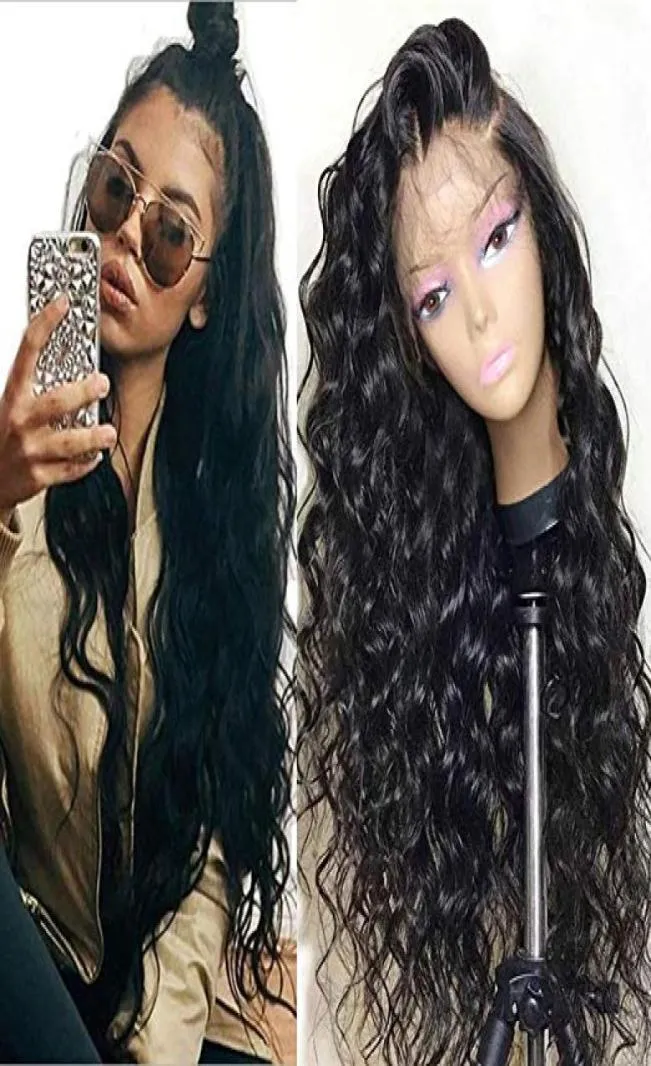 Curly 360 Lace Frontal Brontal Breucted HD شفاف 150 أربطة الكثافة الأمامية شعر مستعار للشعر البشري للنساء Diva13623205