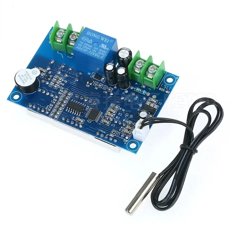 DC12V Termostato Inteligente Termostato Digital Controlador de temperatura com sensor NTC W1401 LED Display