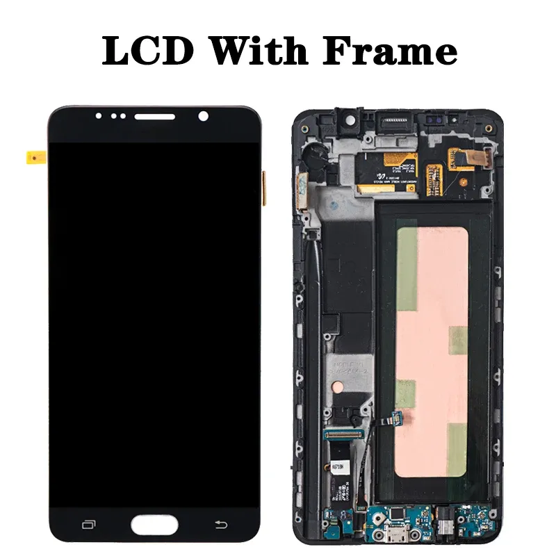 Burn Shadow LCD dla Samsung Note 5 LCD N920 N920F N920A N920C LCD Wyświetlacz Digitizer ekranowy dla Samsung Note5 LCD