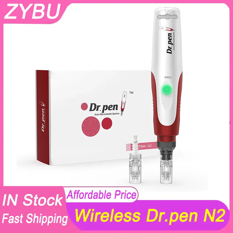 Dr.Pen Ultima N2 Micro Skin Derma Derma Pen Wireless Volta Elettrico Strumento di riparazione della pelle MTS Kit Dermapen Terapia di timbro Terapia del viso Monoterapia.