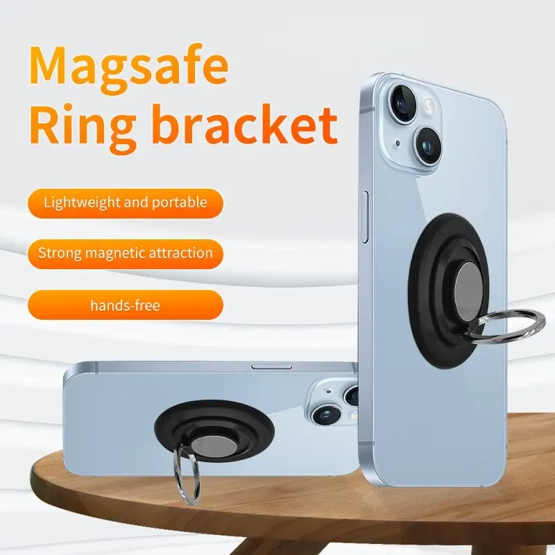Porta anello di dito magnetico Magsafe Porta anello di dito magnetico Apple Porta portatile con fibbia anello di dito magnetico invisibile