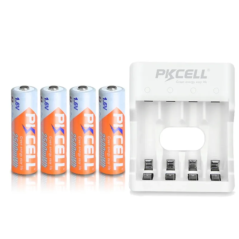 充電器4PCS PKCELL 1.6V AA 2250mWhrsから2500mwh