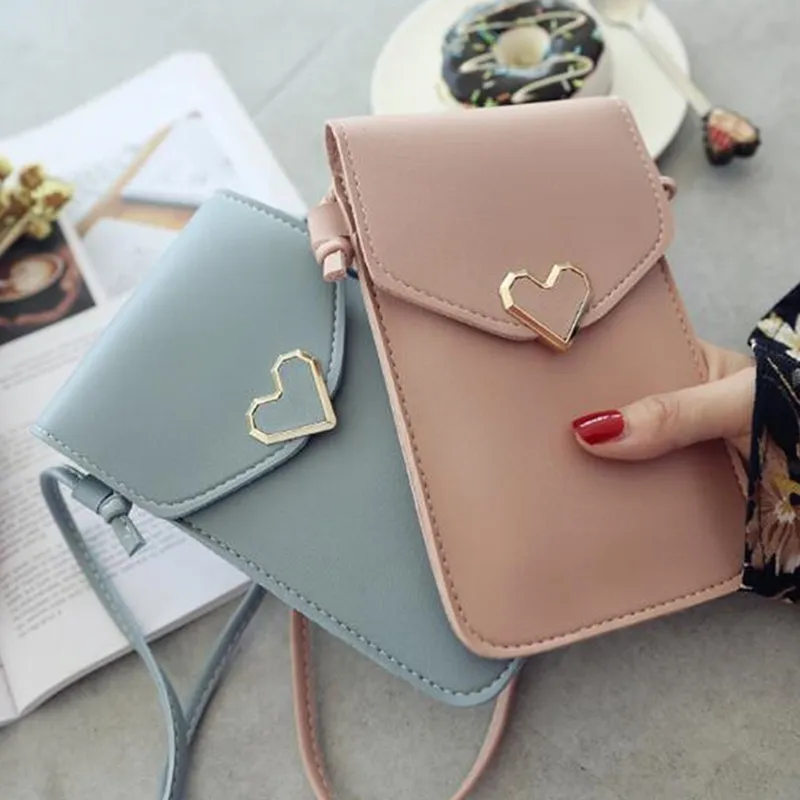 Save Big on Bulk Mobile Phone Purses Crossbody Phone Wallet Purse Mini  Transparent Phone Bag With Coin Purse, Heart Hasp Design, Ideal For Girls  And