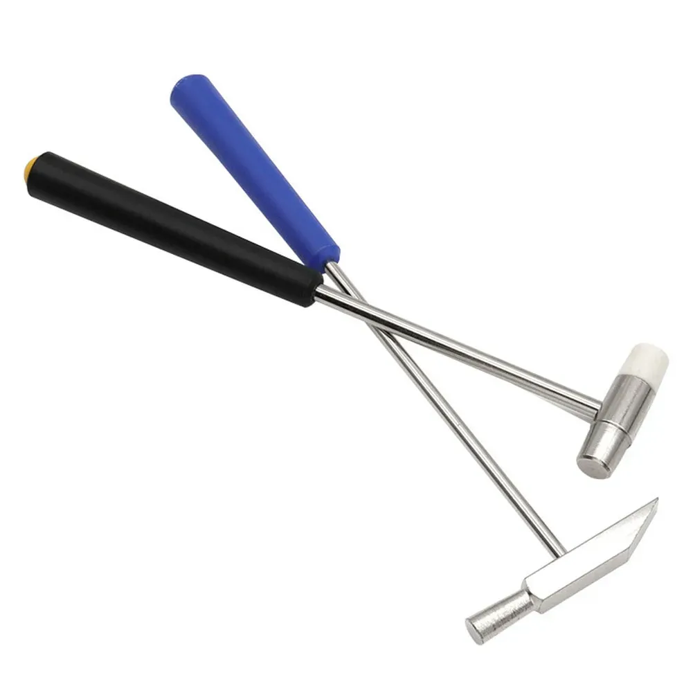 150/185/177/198mm Mini Reparo Tool Metal Metal Rubber Hammer Double Head Hammer portátil para DIY Relógio REPARO DE REPARO HAVEL