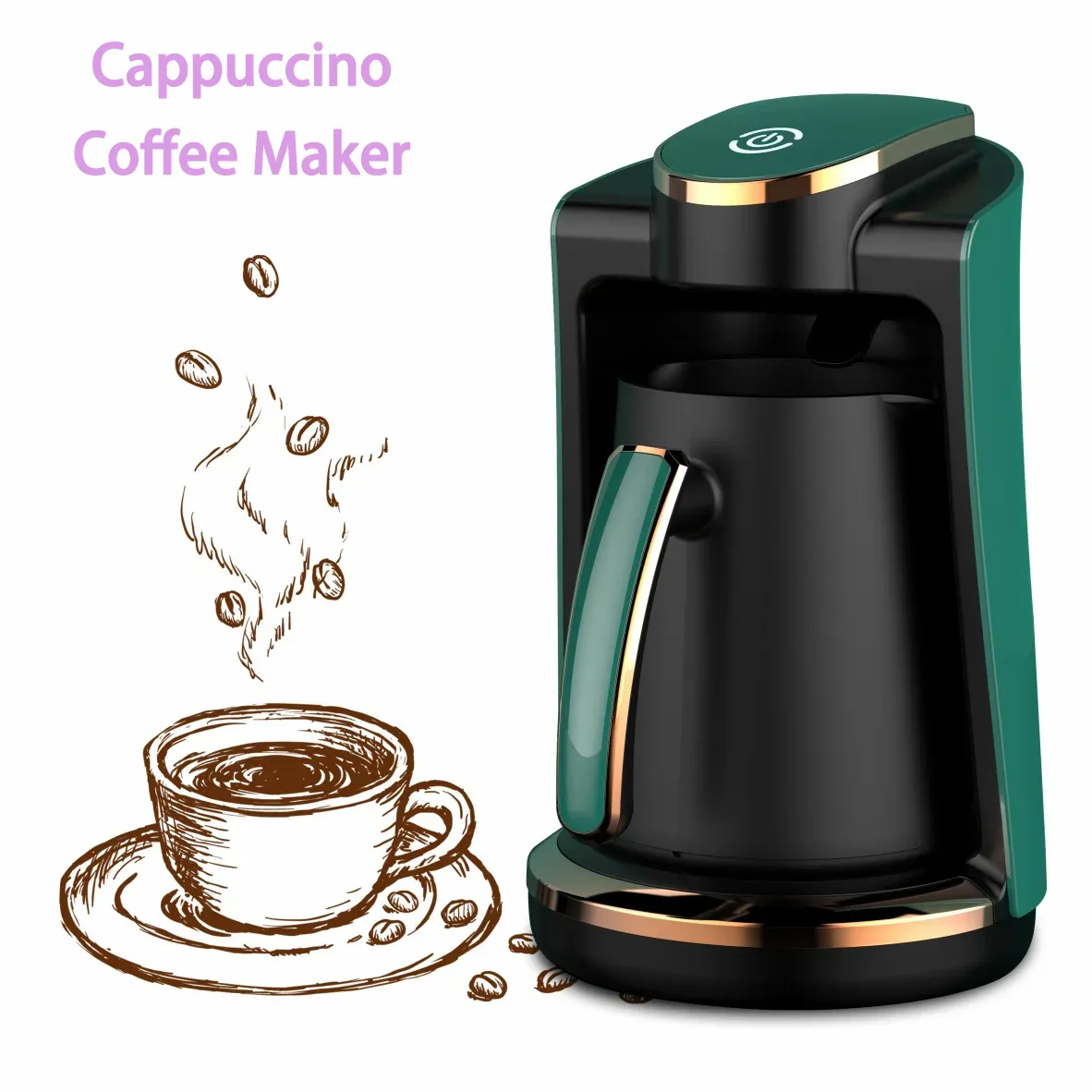 Italian Espresso Coffee Maker Italian Mocha Coffee Tea Hot Milk Making Bar Coffee Machine For Cappuccino Milk Foaming Machine