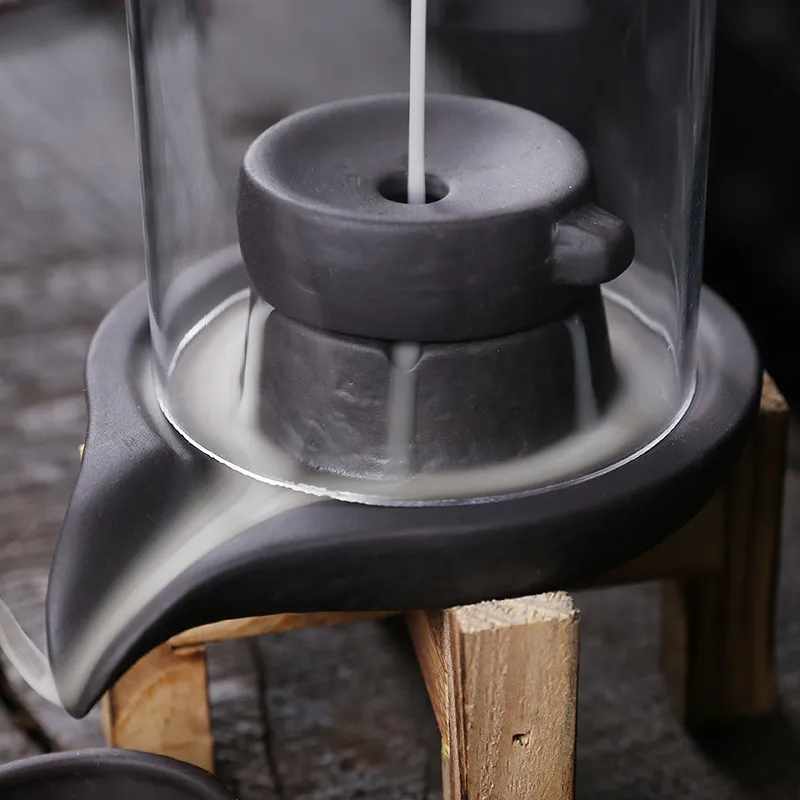 Quemador de Incienso de Reflujo A Prueba de Viento, Decoraciones Creativas Para El Hogar, Adornos de Escritorio, Fuente de Incienso de la Suerte, Candelabro Interior