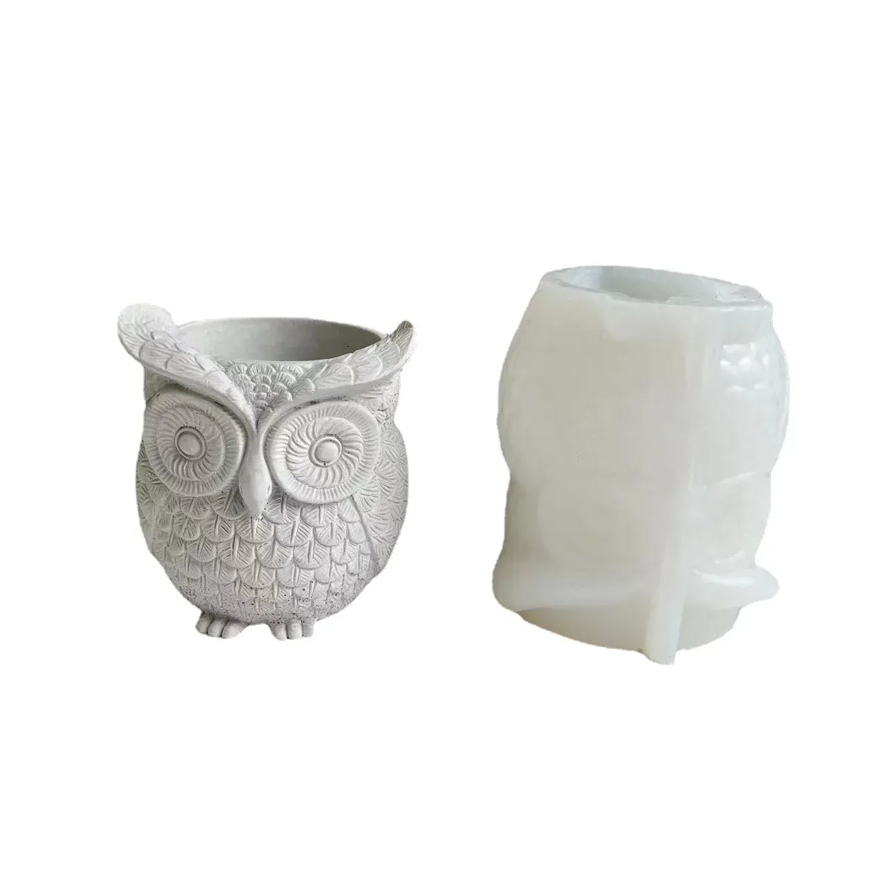 DIY OWL Flower Pot. Silikonowa forma soczysta uchwyt na penis Beton beton wazon kaktus silikonowa pleśń majsterkowania ręcznie wykonana forma odlewana