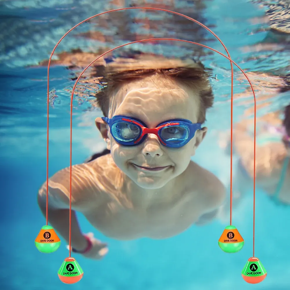 2 Portes De Plongée Pour Piscine - Jouet Aquatique Renforcé Pour Enfants - Nage Sous L'eau, Jeu De Passes