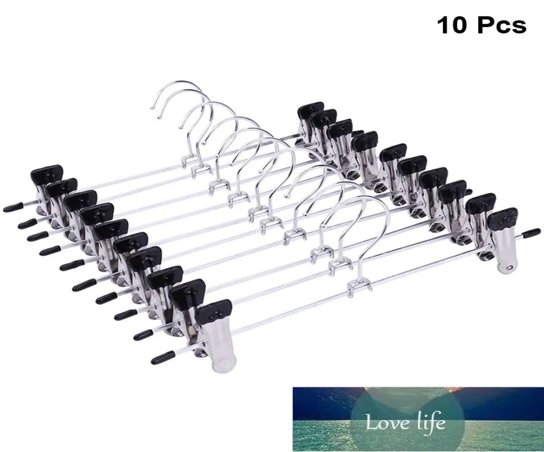 10pcs Coat Hangers Strong Clothes Hanger Drying Rack For Trouser Skirt Pants NonSlip Stainless Steel Hangers Drying Clothes8743431